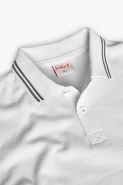 Polo in piqué da bambino colore bianco