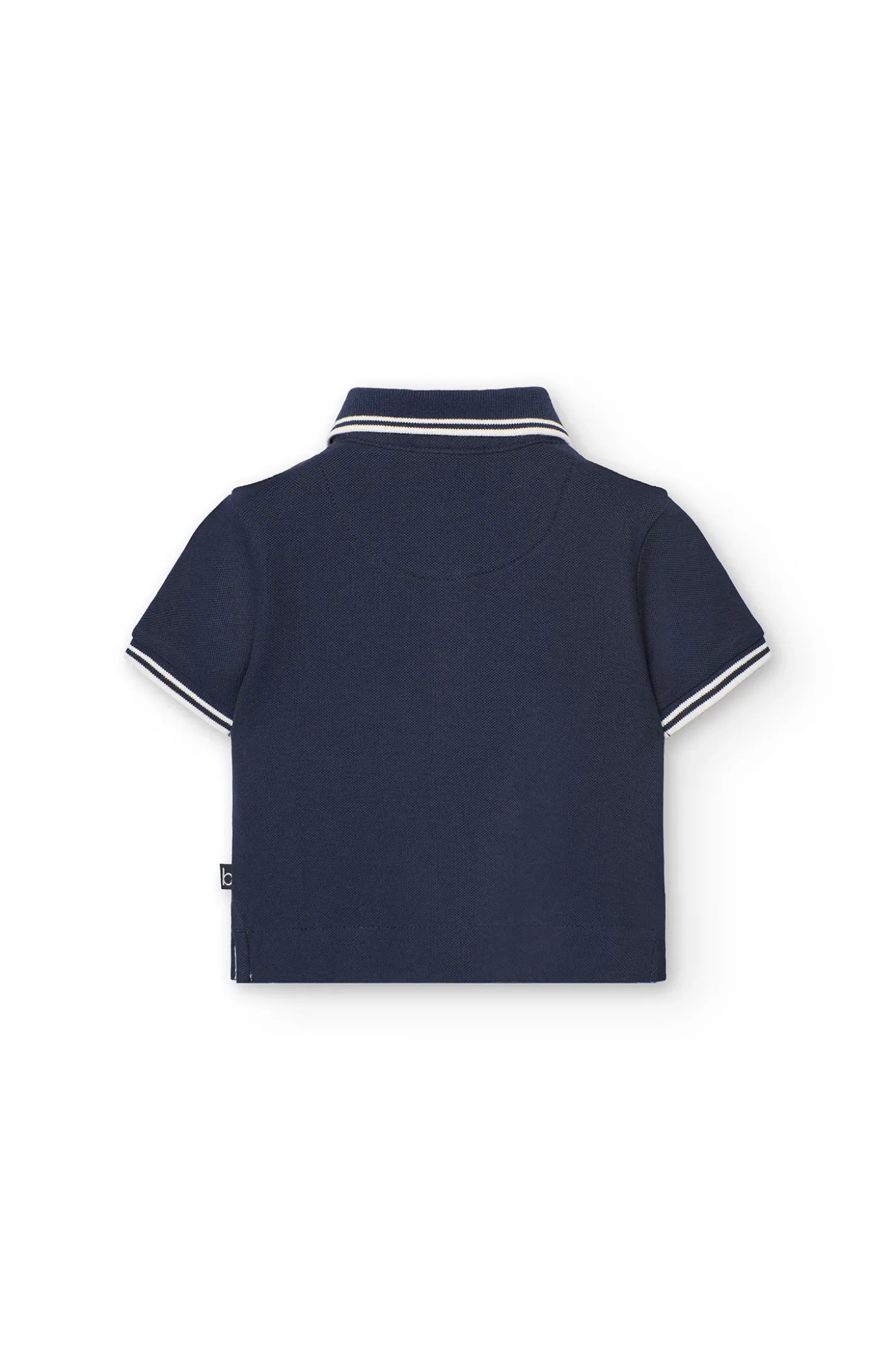 Polo piqué per bambino in colore blu navy