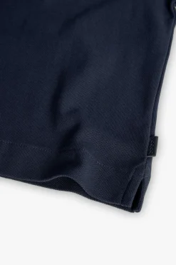 Polo piqué per bambino in colore blu navy