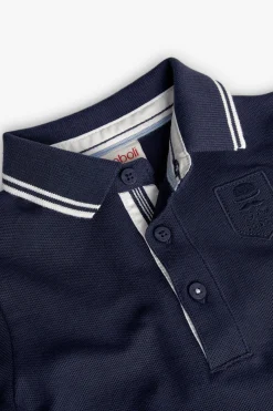 Polo piqué per bambino in colore blu navy