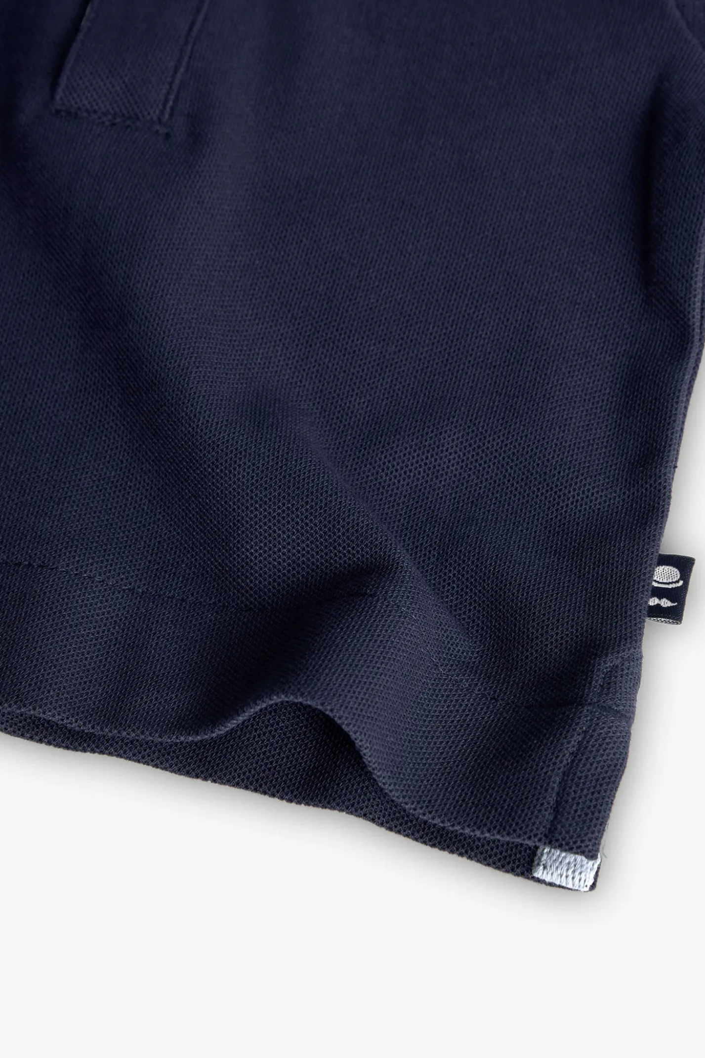 Polo piqué per bambino in colore blu navy