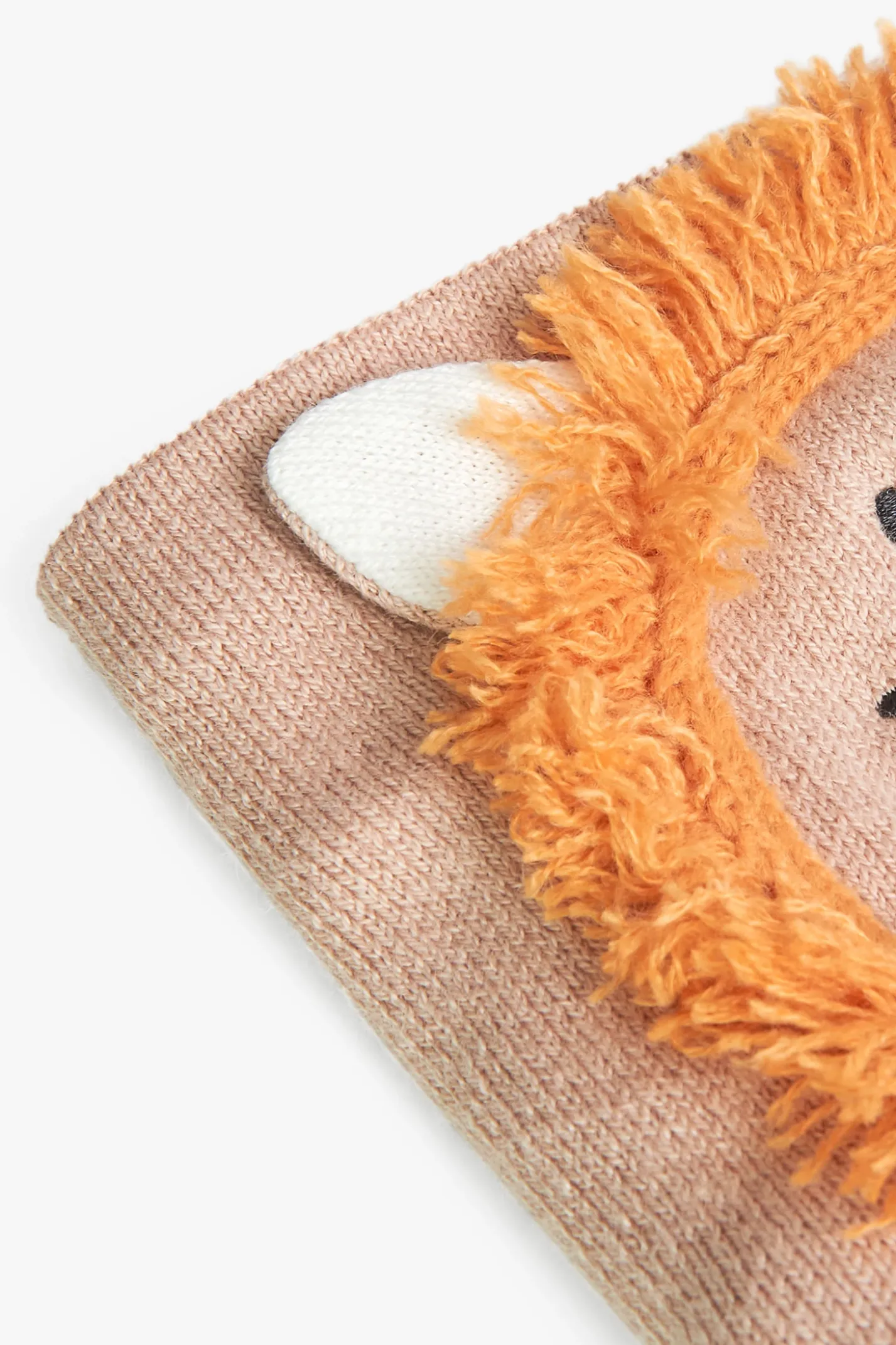 Sciarpa a maglia per neonato in colore beige