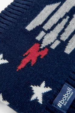 Sciarpa tricot razzi per ragazzo