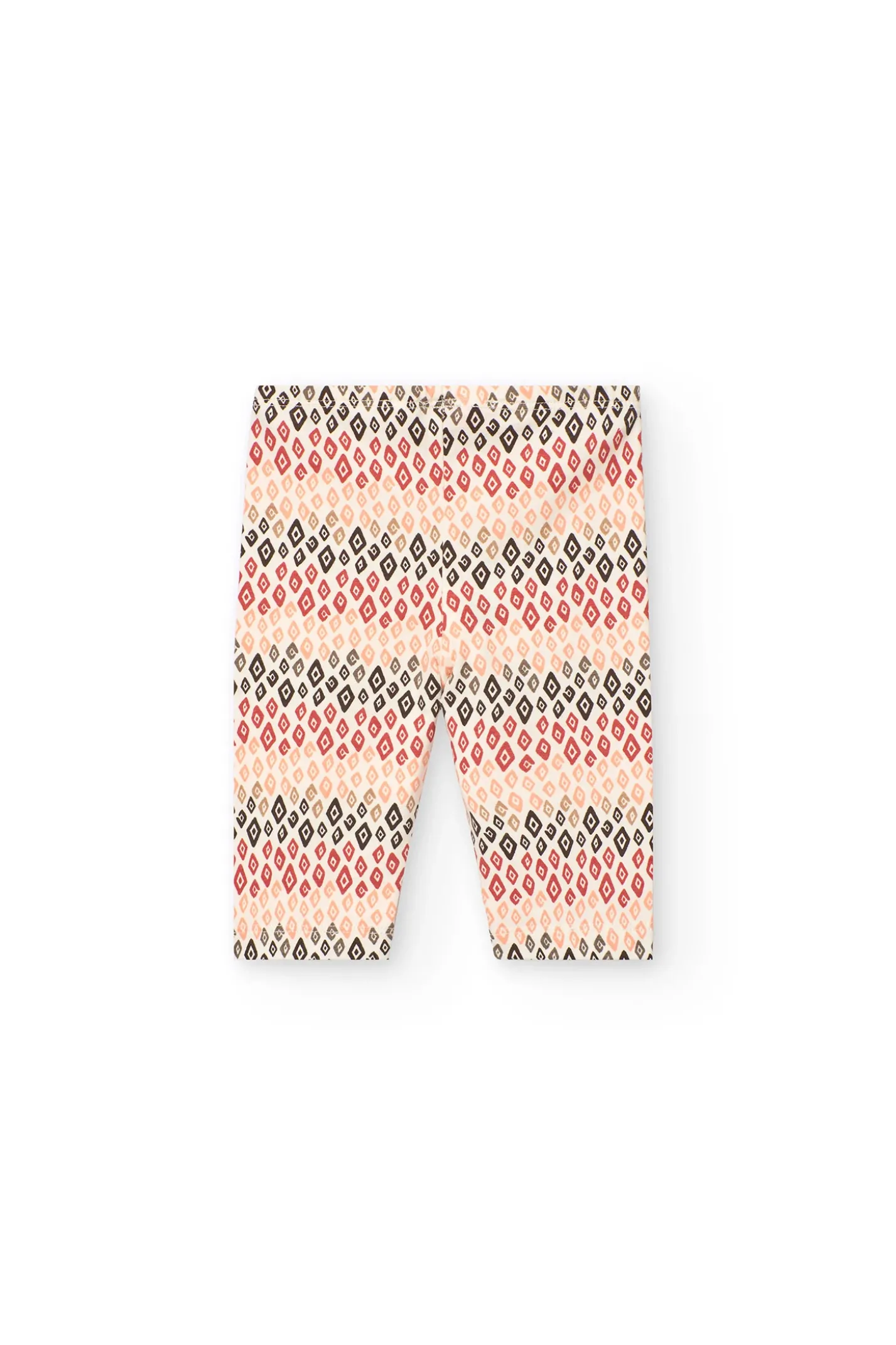 Set composto da maglietta e pantalone a maglia per neonata in colore salmone.
