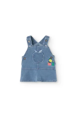 Set di abito in maglia per neonata in colore giallo