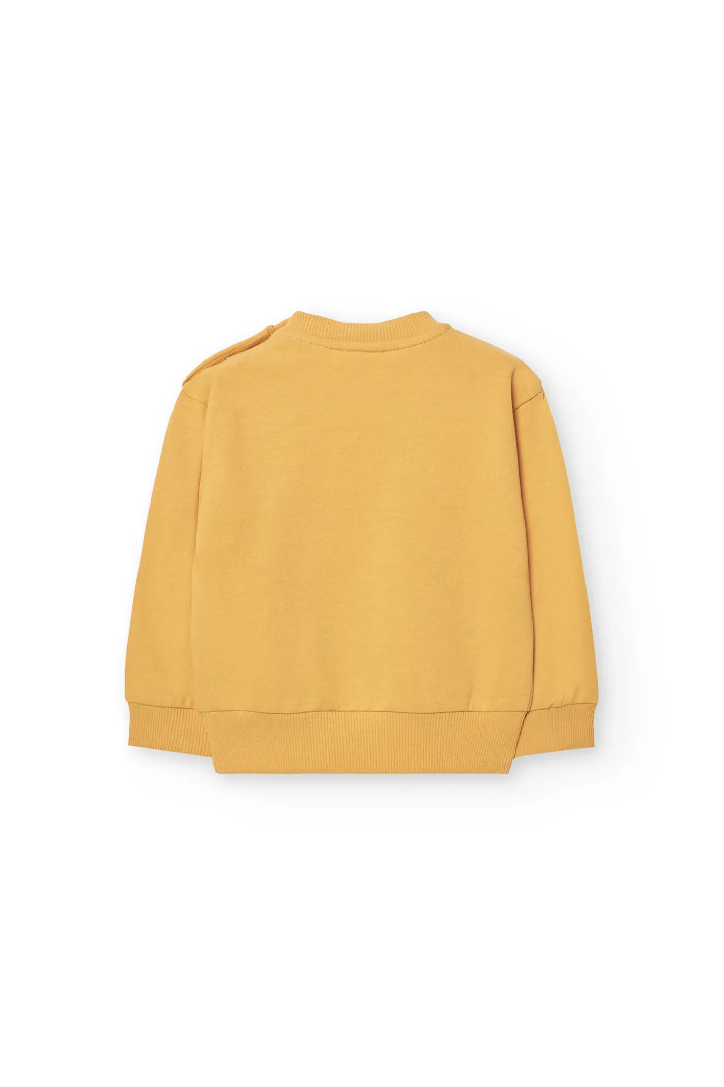 Set di felpa e pantalone in maglia per neonato di colore giallo