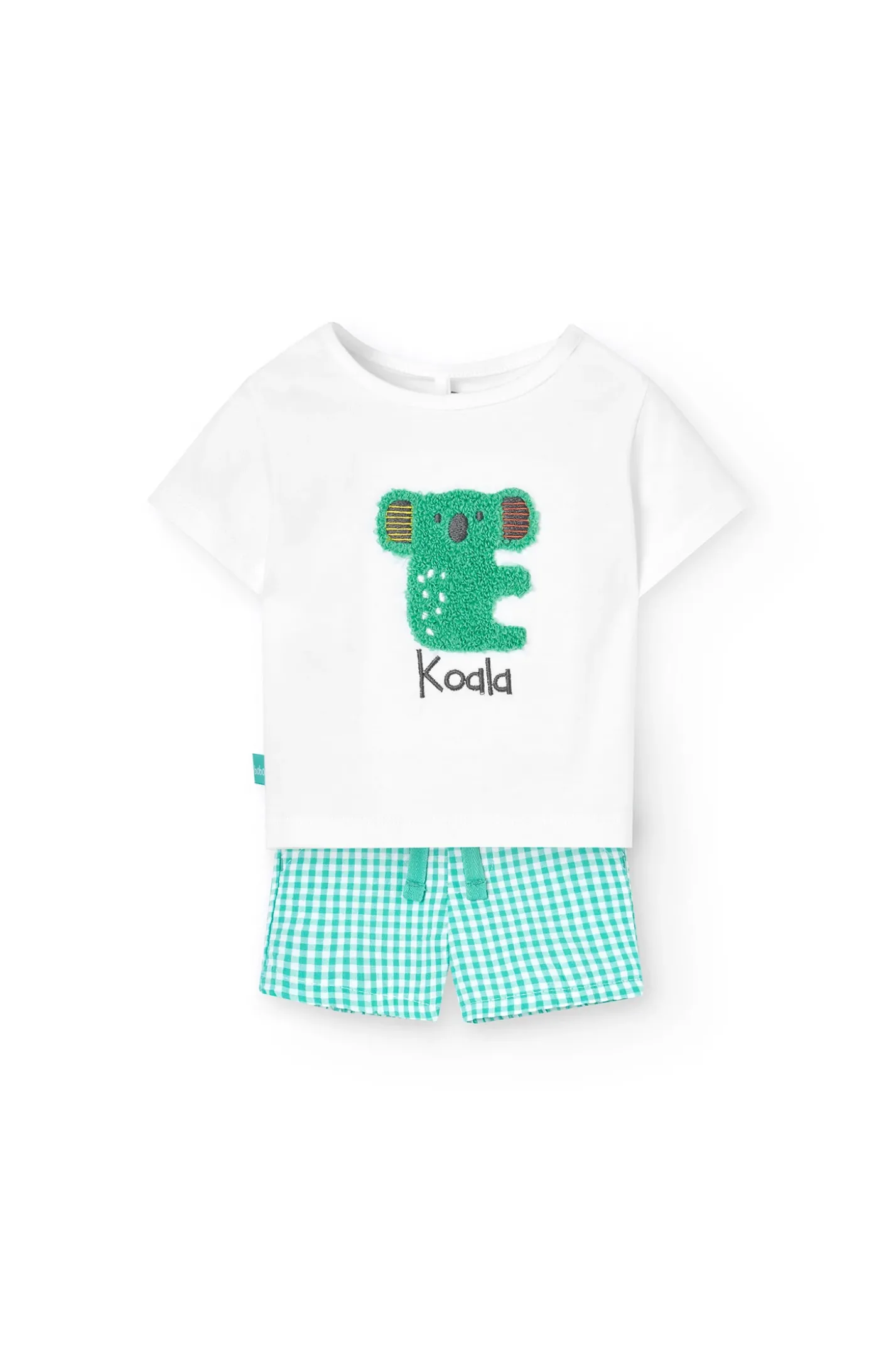 Set di maglia combinato per neonato in bianco con design di Koala.
