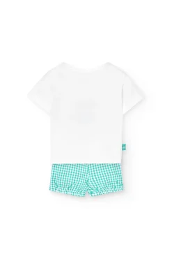 Set di maglia combinato per neonato in bianco con design di Koala.