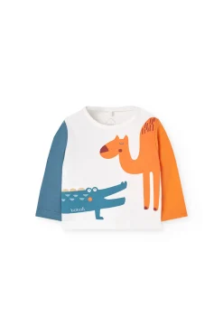 Set di maglieria per neonato nei colori bianco e blu
