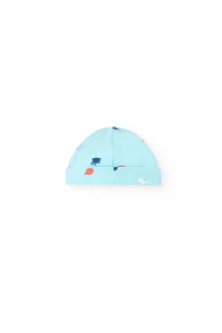 Set di maglieria per neonato in colore bianco.