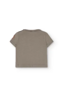 Set di maglietta a maglia per neonato in colore marrone.