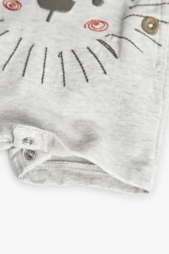 Set di maglietta a maglia per neonato in colore marrone.