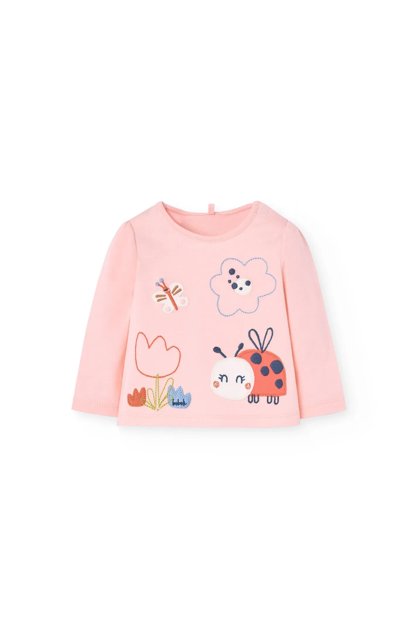 Set di maglietta e pantaloni in maglia per neonata di colore rosa