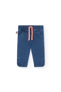 Set di maglietta e pantaloni in maglia per neonata di colore rosa