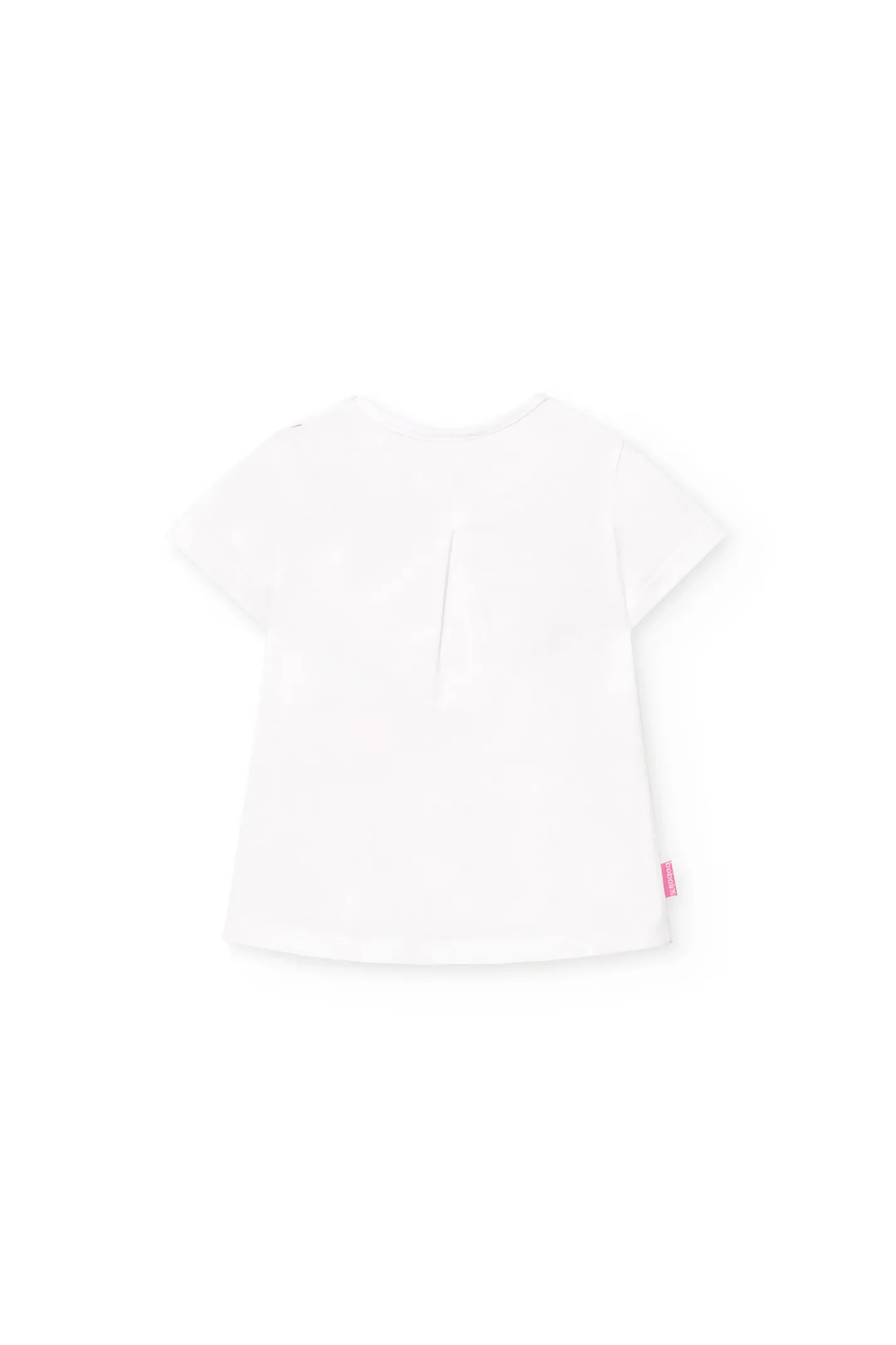 Set di maglietta e pantaloni in maglia per neonata in colore bianco