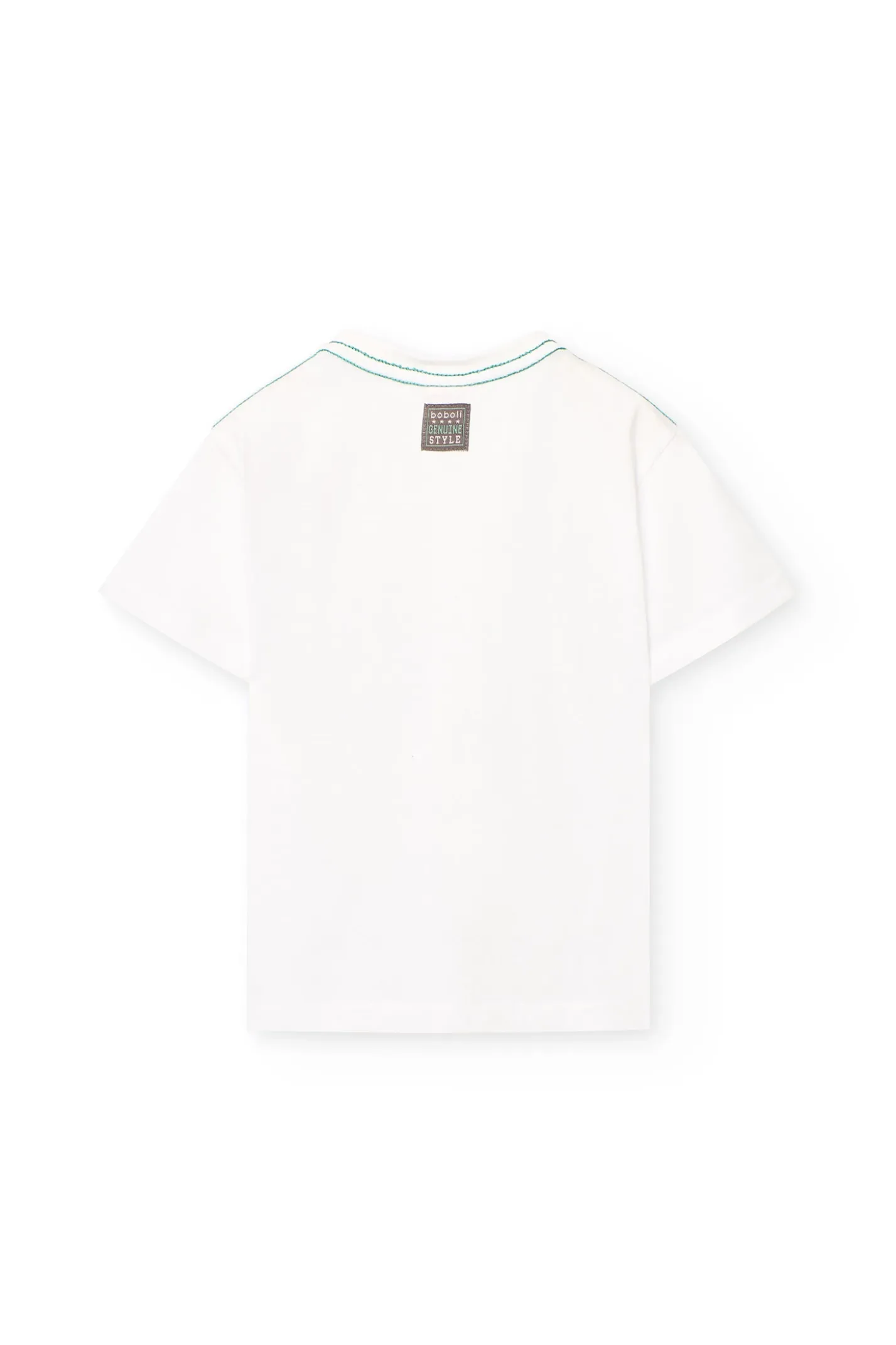 Set di maglietta e pantaloncini in maglia per bambino di colore verde