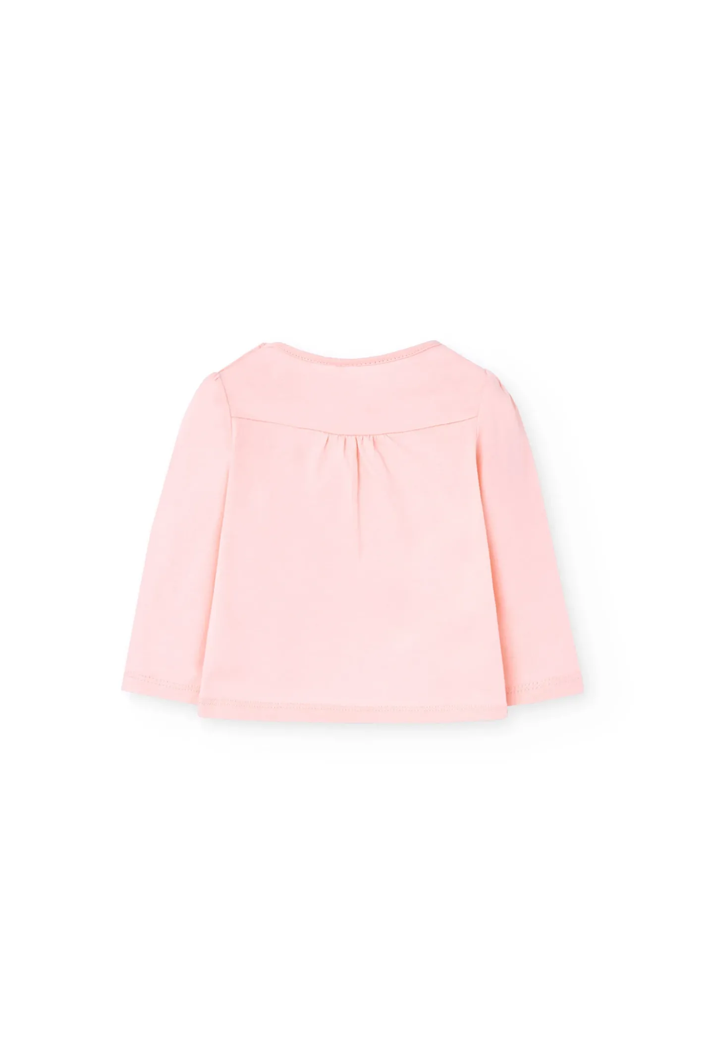 Set di maglietta e pantaloni in maglia per neonata di colore rosa