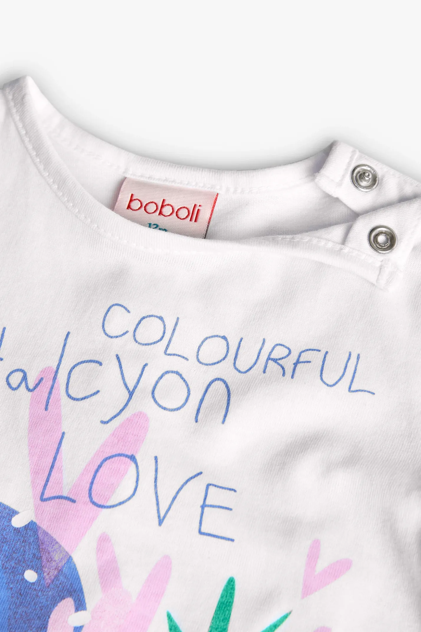 Set di maglietta e pantaloni in maglia per neonata in colore bianco