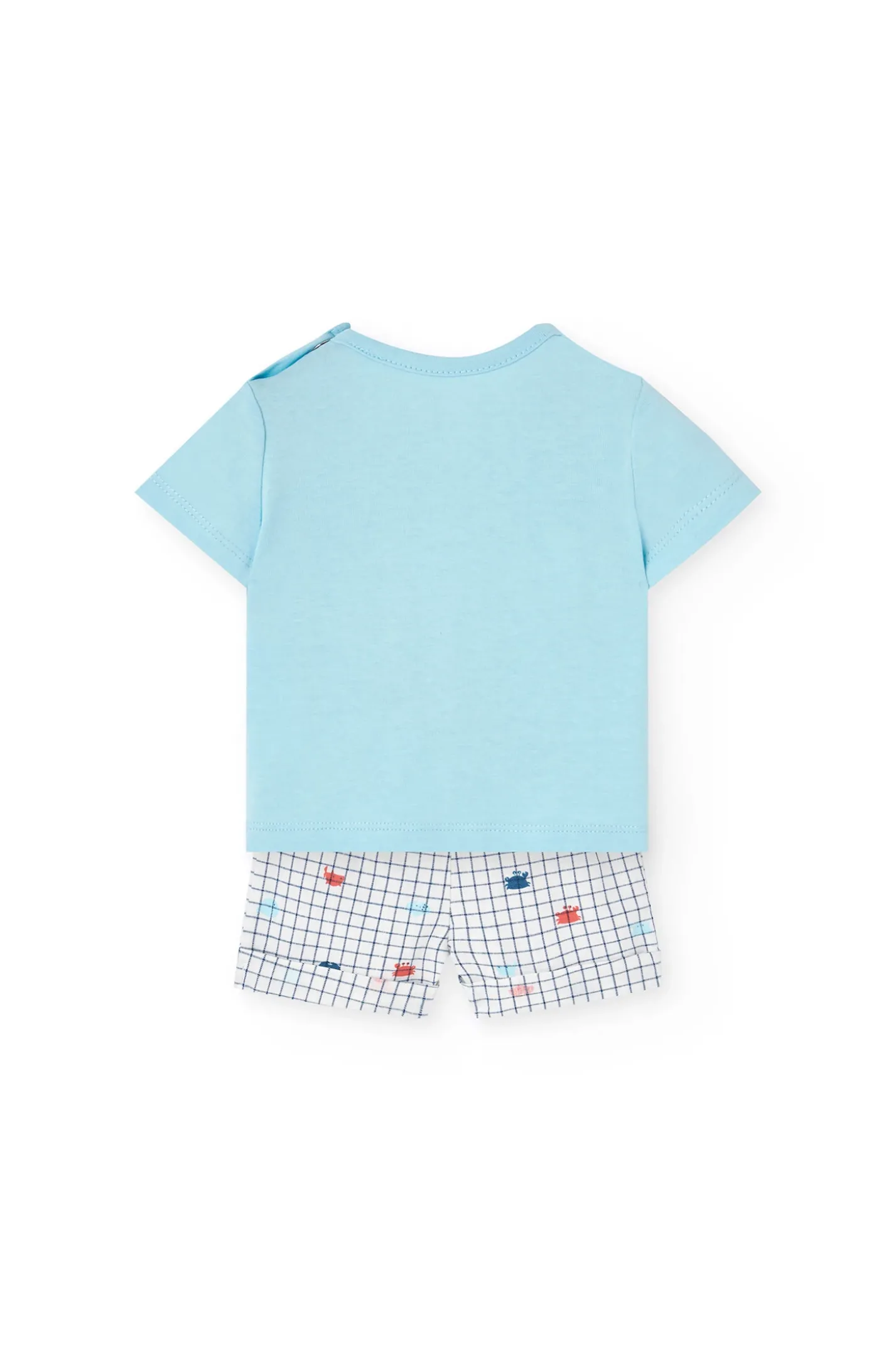 Set in maglia per bambino in colore blu
