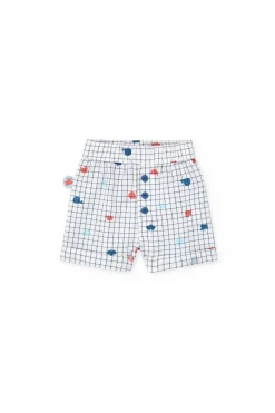 Set in maglia per bambino in colore blu