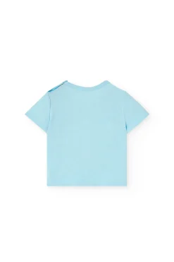 Set in maglia per bambino in colore blu