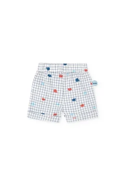 Set in maglia per bambino in colore blu