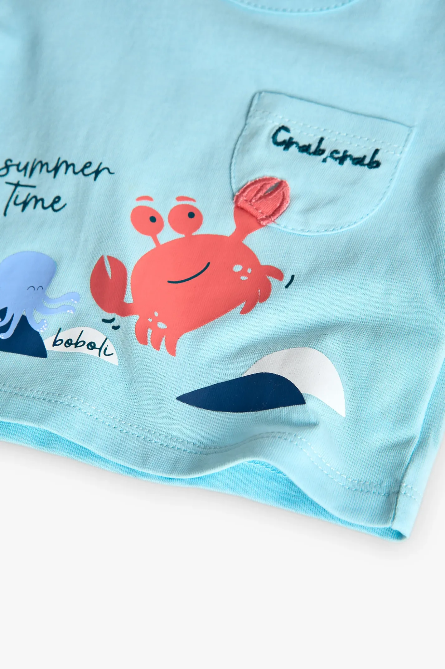 Set in maglia per bambino in colore blu
