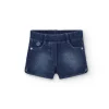 Short felpa denim per bimba