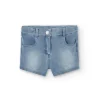 Short felpa denim per ragazza