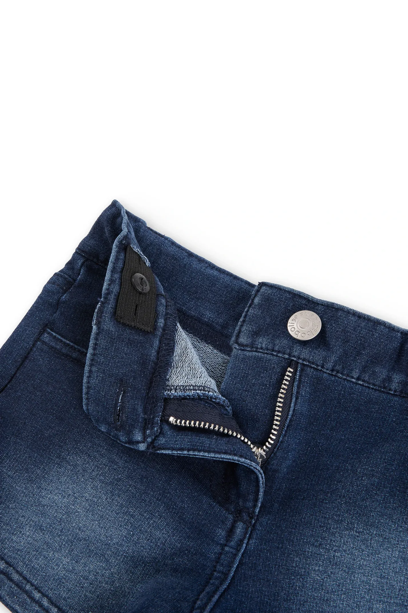 Short felpa denim per ragazza
