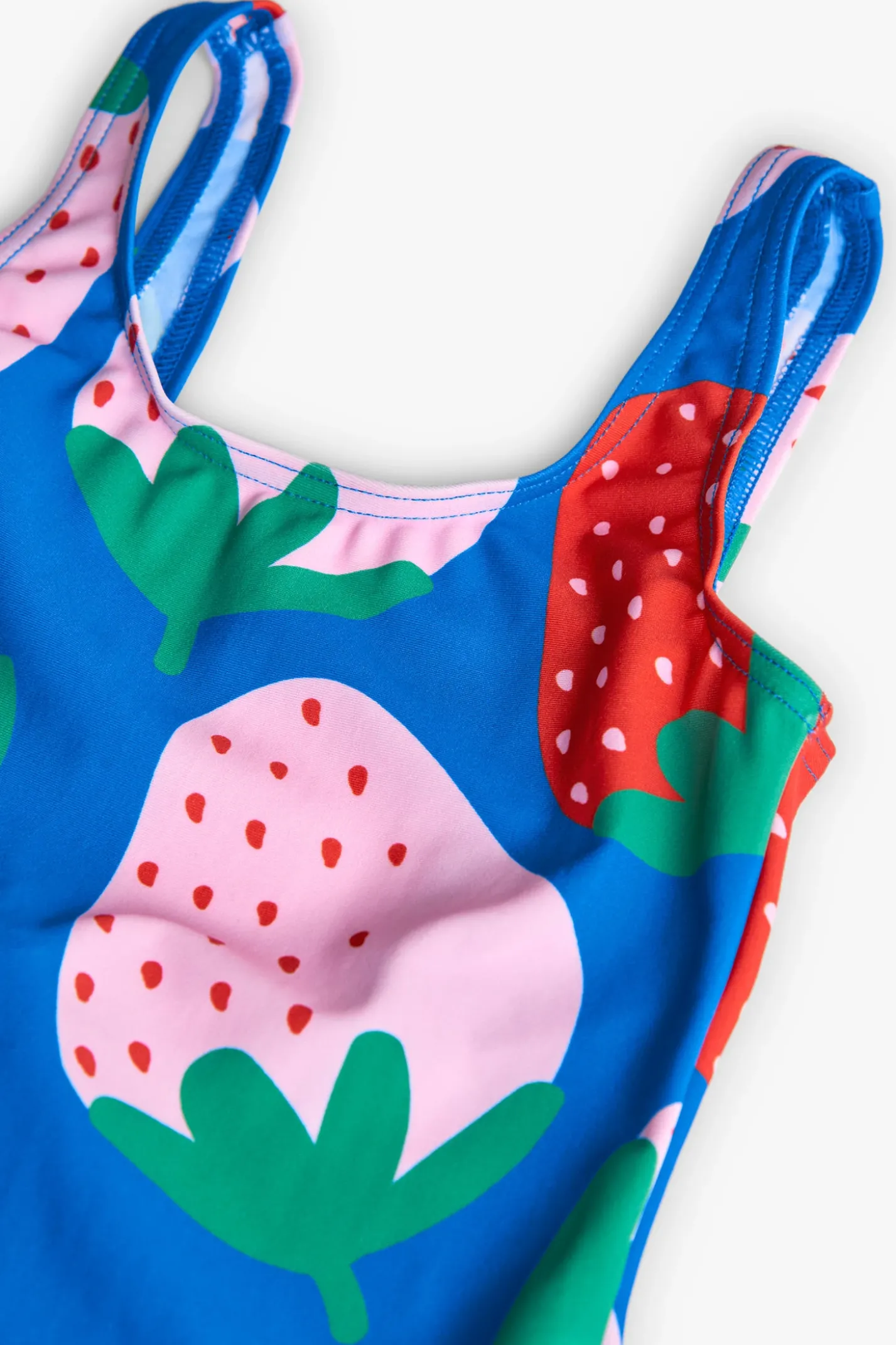 Trikini in poliammide per bambina con stampa di fragole