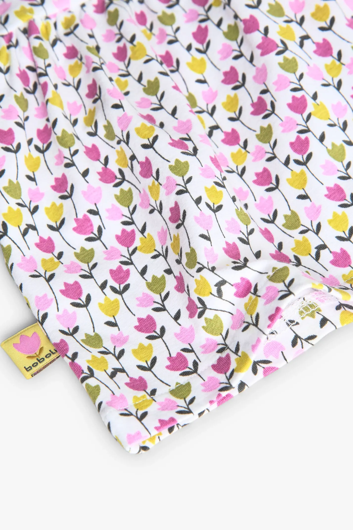 Vestitino in maglia per bambina con stampa floreale