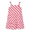 Vestito a maglia per bambina in colore rosso e bianco.