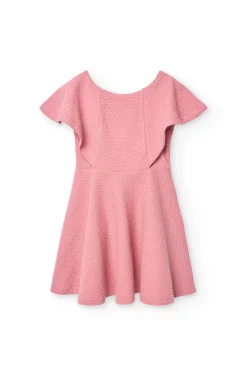 Vestito a maglia per bambina in colore rosa