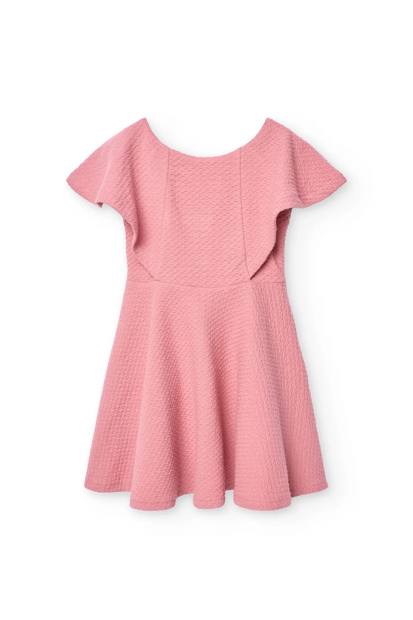 Vestito a maglia per bambina in colore rosa
