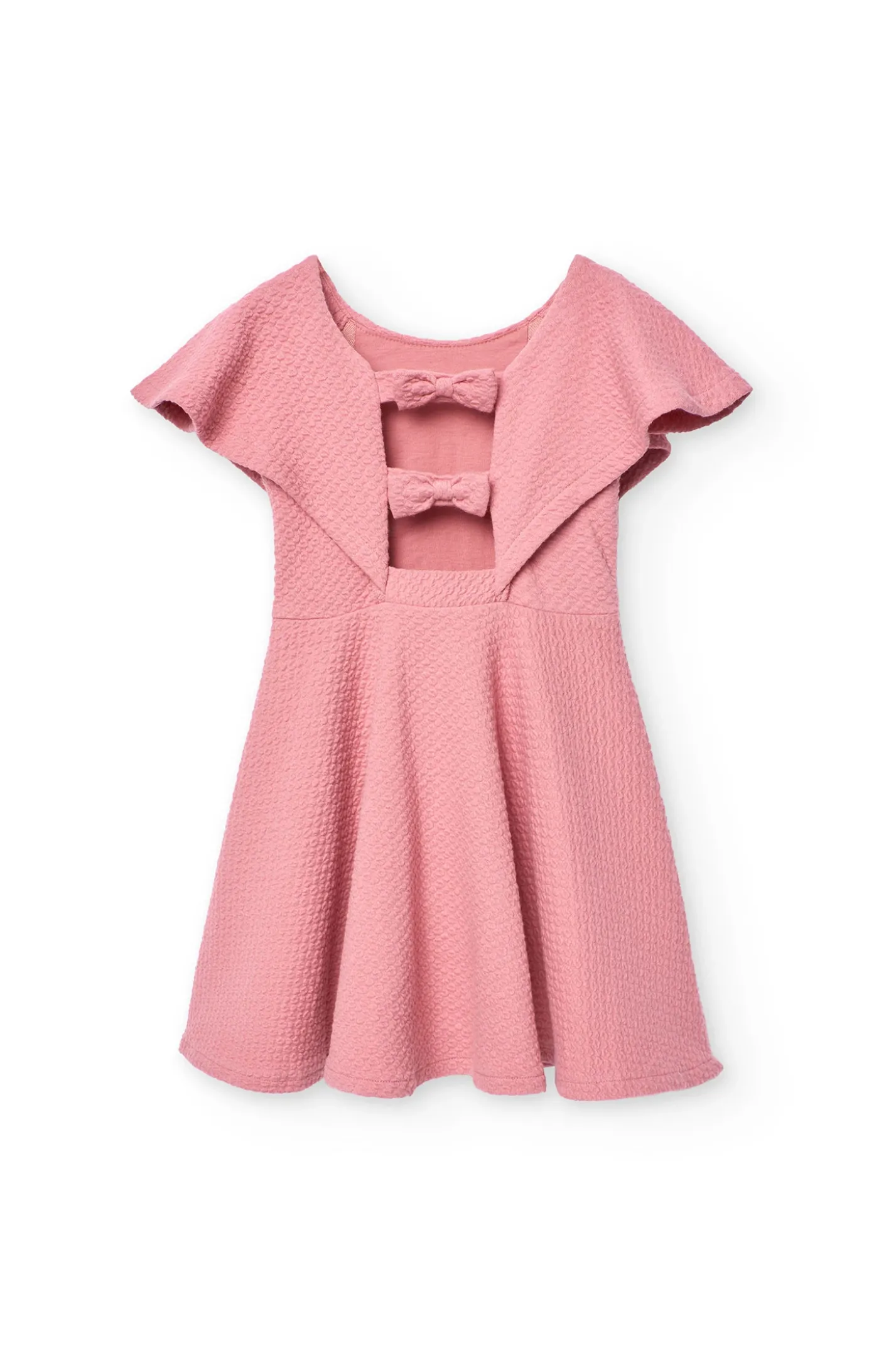 Vestito a maglia per bambina in colore rosa