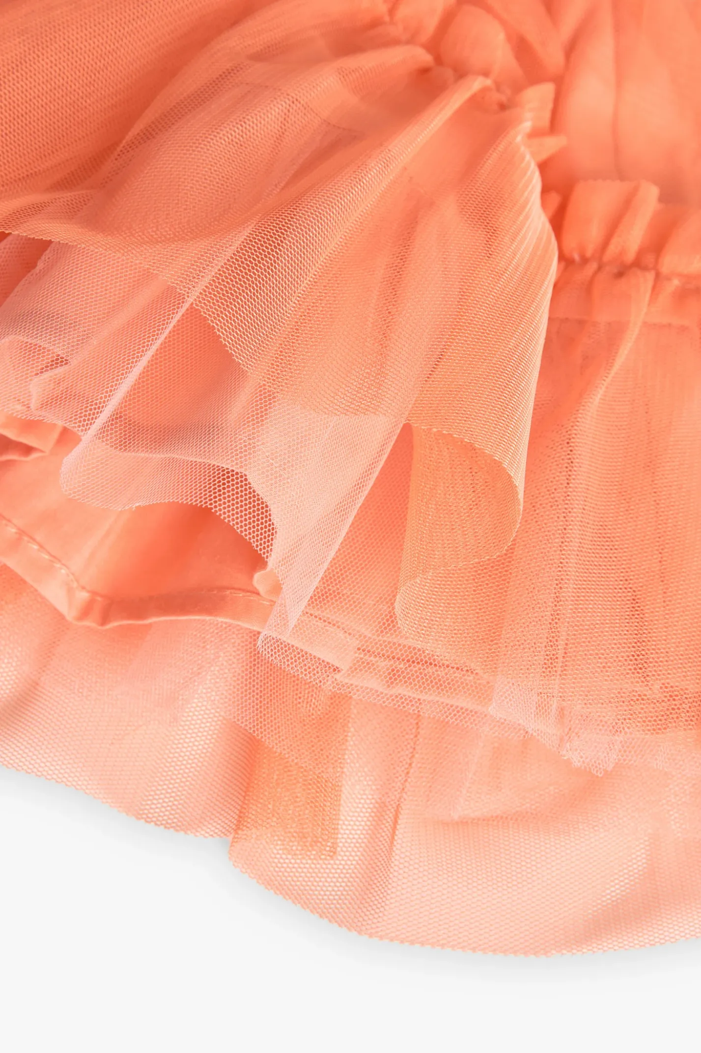 Vestito di tulle per bambina in colore arancione