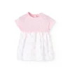 Vestito in maglia per neonata di colore rosa